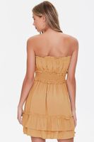 Women's Ruffle-Trim Mini Dress in Maple Large