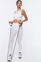 Women's Active Mesh Leggings in White Small