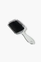 Rhinestone Hair Brush in Silver