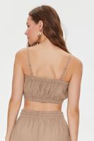 Women's Kendall + Kylie Cropped Cami in Taupe Large