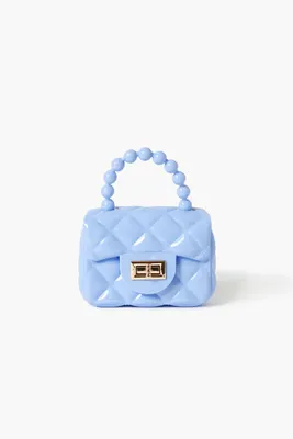 Women's Quilted Mini Crossbody Bag in Blue