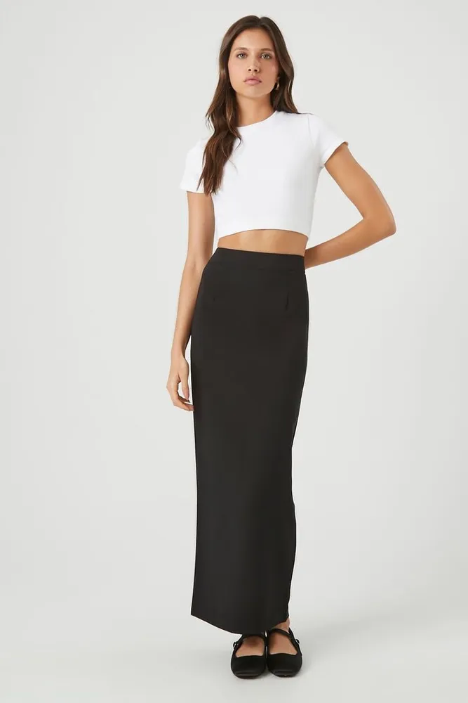 Women's Zip-Slit Maxi Skirt