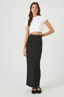 Women's Zip-Slit Maxi Skirt