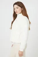 Women's Faux Shearling Bomber Jacket