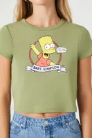 Women's Bart Simpson Graphic Baby T-Shirt