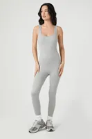 Women's Seamless Tank Jumpsuit in Heather Grey Medium