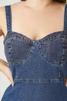 Women's Denim Bodycon Dress Denim,