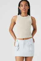 Women's Twill Cargo Mini Skirt