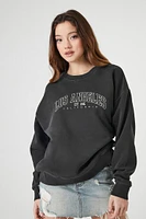 Women's Los Angeles Graphic Pullover in Charcoal Small