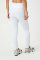 Women's Active Seamless Surplice Leggings in Light Blue Small