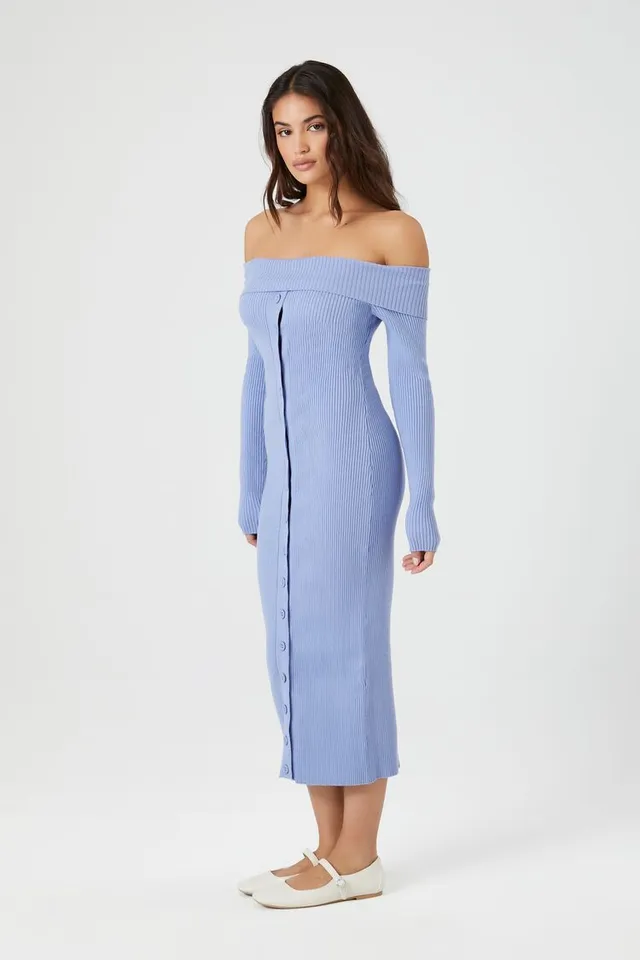 forever 21 blue ruffle dress Moonlit Moment Ruffle Trim Lace-Up Back Maxi Dress Blue