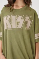 Women's Oversized KISS Graphic T-Shirt