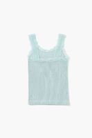 Girls Seamless Lace-Trim Tank Top (Kids)