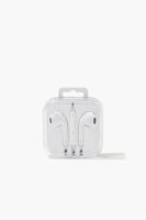 Electronic Wired Earbuds in White