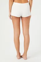 Women's Button-Front Pajama Shorts Vanilla