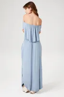 Women's Flounce Off-the-Shoulder Maxi Dress Medium