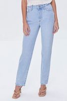Women's High-Rise Mom Long Jeans Denim,