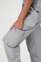 Women's Ruched Pocket Joggers in Harbor Grey Small