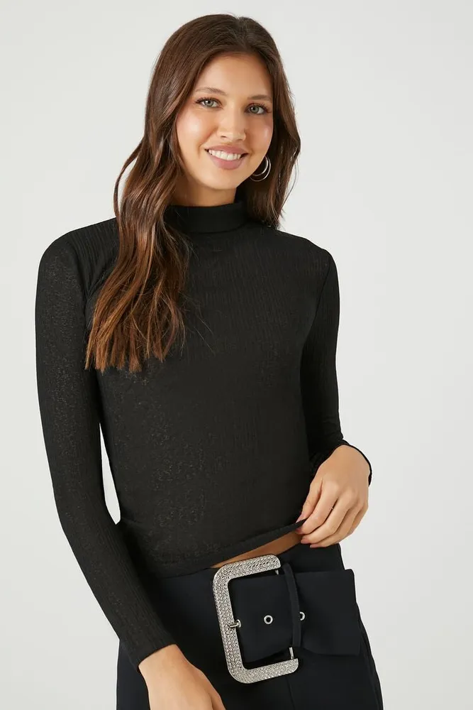 Fitted Turtleneck Top | Forever 21