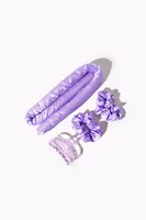 Heatless Curling Rod Hair Set in Lilac