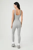 Women's Seamless Tank Jumpsuit in Heather Grey Medium