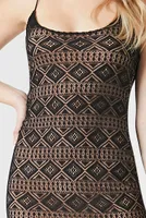 Women's Geo Crochet Cami Maxi Dress