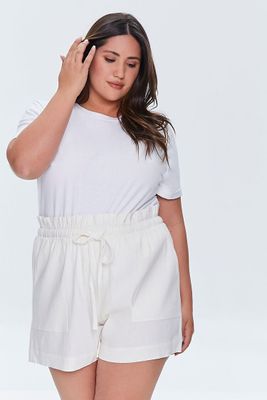 Women's Linen Paperbag Shorts