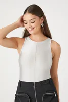 Women's Seamed Sleeveless Bodysuit