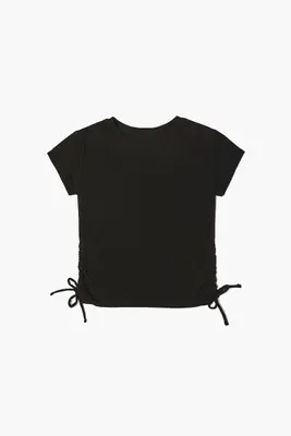 Girls Organically Grown Cotton T-Shirt (Kids) in Black, 11/12