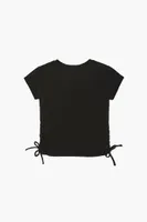 Girls Organically Grown Cotton T-Shirt (Kids) Black,