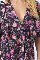 Women's Floral Print Mini Dress