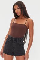 Women's High-Leg Cut Cami Bodysuit Large