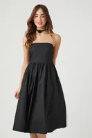 Women's A-Line Midi Tube Dress