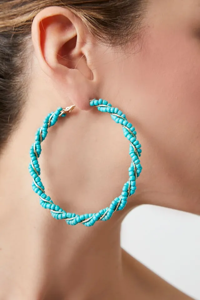 Next Level Beaded Hoop Earrings