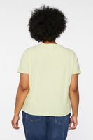 Women's Organically Grown Cotton Graphic T-Shirt in Green, 1X