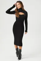 Women's Sweater Midi Dress & Bolero Set