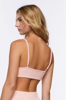 Women's Cropped Rib-Knit Cami in Peachy Cheeks Large