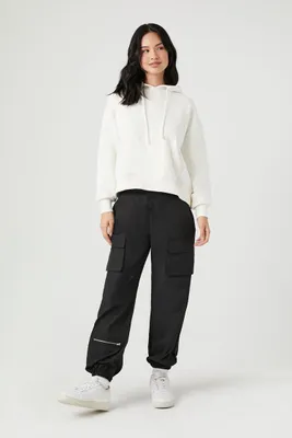 Women's Mid-Rise Cargo Joggers Large