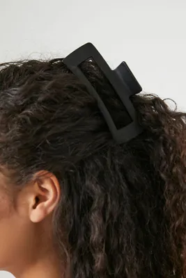 Cutout Claw Hair Clip in Black