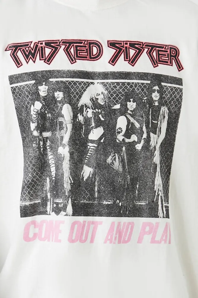Men Twisted Sister Graphic Tee Cream