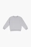 Kids Heathered Pullover (Girls + Boys) Heather Grey,