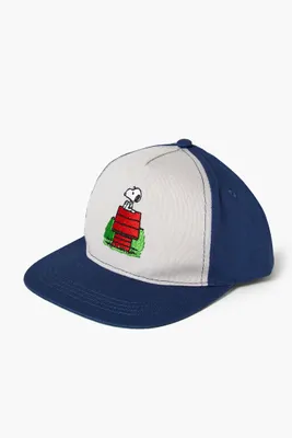 Kids Snoopy Snapback Cap (Girls + Boys) in Blue/Grey