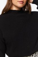 Women's Ribbed Mock Neck Sweater