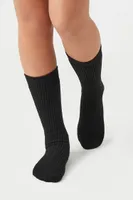 Pointelle Knit Crew Socks