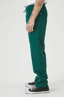 Men Slim-Fit Twill Cargo Pants in Hunter Green, XXL