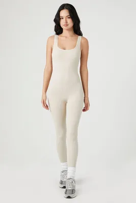 Women's Seamless Tank Jumpsuit in Oatmeal Small