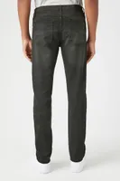 Men Stretch-Denim Slim-Fit Jeans Olive,