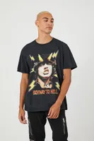 Men ACDC Highway to Hell Graphic Tee Black