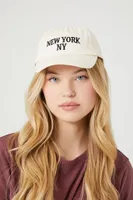 Kids New York Baseball Cap (Girls + Boys) in Cream