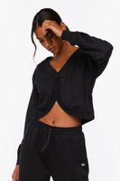 Women's Active Reversible Sweatshirt in Black Small